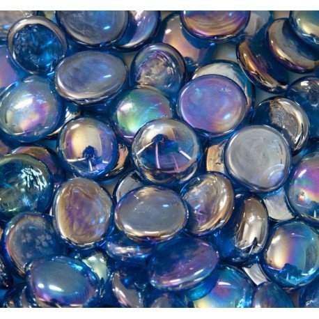 Lasimosaiikki – Lasipisarat 16-20mm timantinturkoosi - mosaicshop
