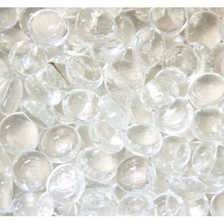 Lasimosaiikki – Lasipisarat 16-20mm kristalli - mosaicshop