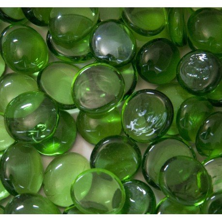 Glasdråber 16-20mm Krystalgrøn