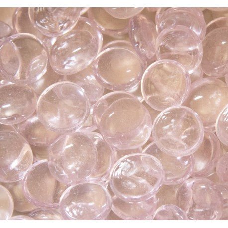 Lasimosaiikki – Lasipisarat 16-20mm kristallin vaaleanpunainen - mosaicshop