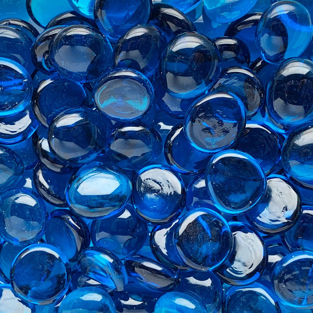 Lasimosaiikki – Lasipisarat 16-20mm kristallinturkoosi - mosaicshop