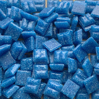 Lasimosaiikki 10mm tummanturkoosi - mosaicshop