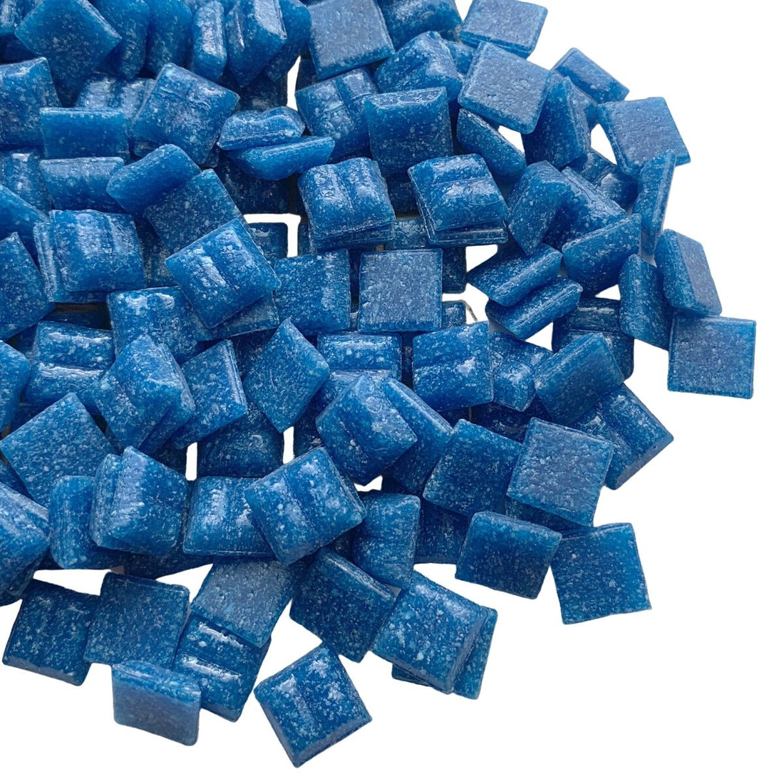 Lasimosaiikki 10mm tummanturkoosi - mosaicshop