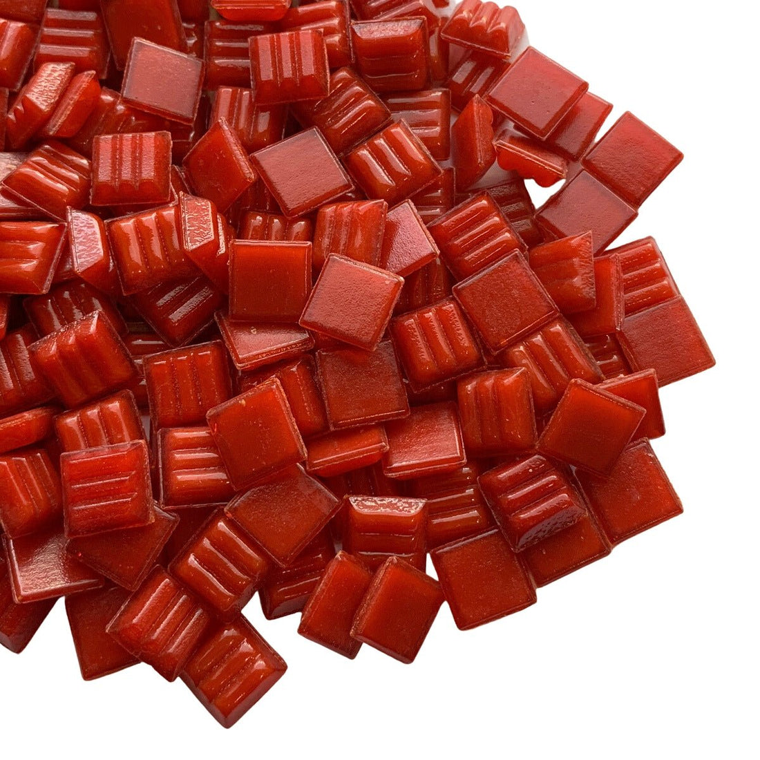 Verre Mosaique - glass mosaic -Glasmosaik-glasmozaïek-Glasmozaiek 10mm Rood - mosaicshop