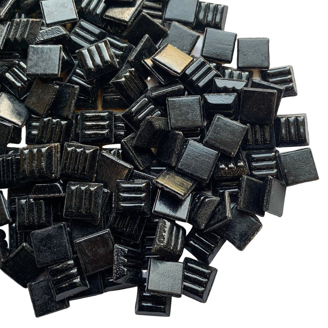Lasimosaiikki 10mm musta - mosaicshop