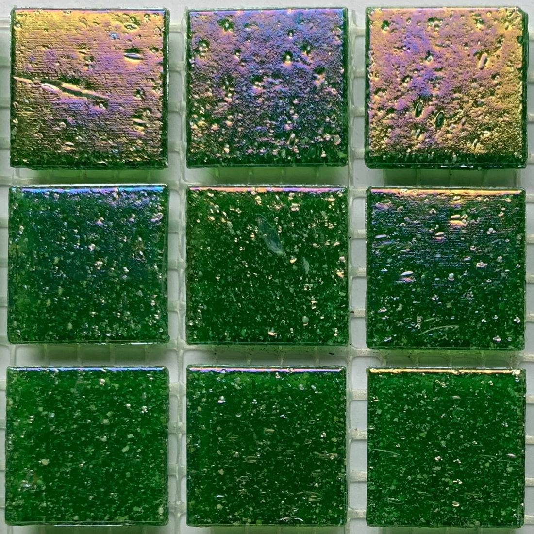 Verre Mosaique - glass mosaic -Glasmosaik-glasmozaïek-Glasmozaiek Iriserend 20mm Abalone - mosaicshop