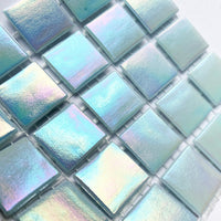 Irisoiva lasimosaiikki 20mm sininen kuukivi - mosaicshop