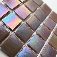 Verre Mosaique - glass mosaic -Glasmosaik-glasmozaïek-Glasmozaiek Iriserend 20mm Lila - mosaicshop