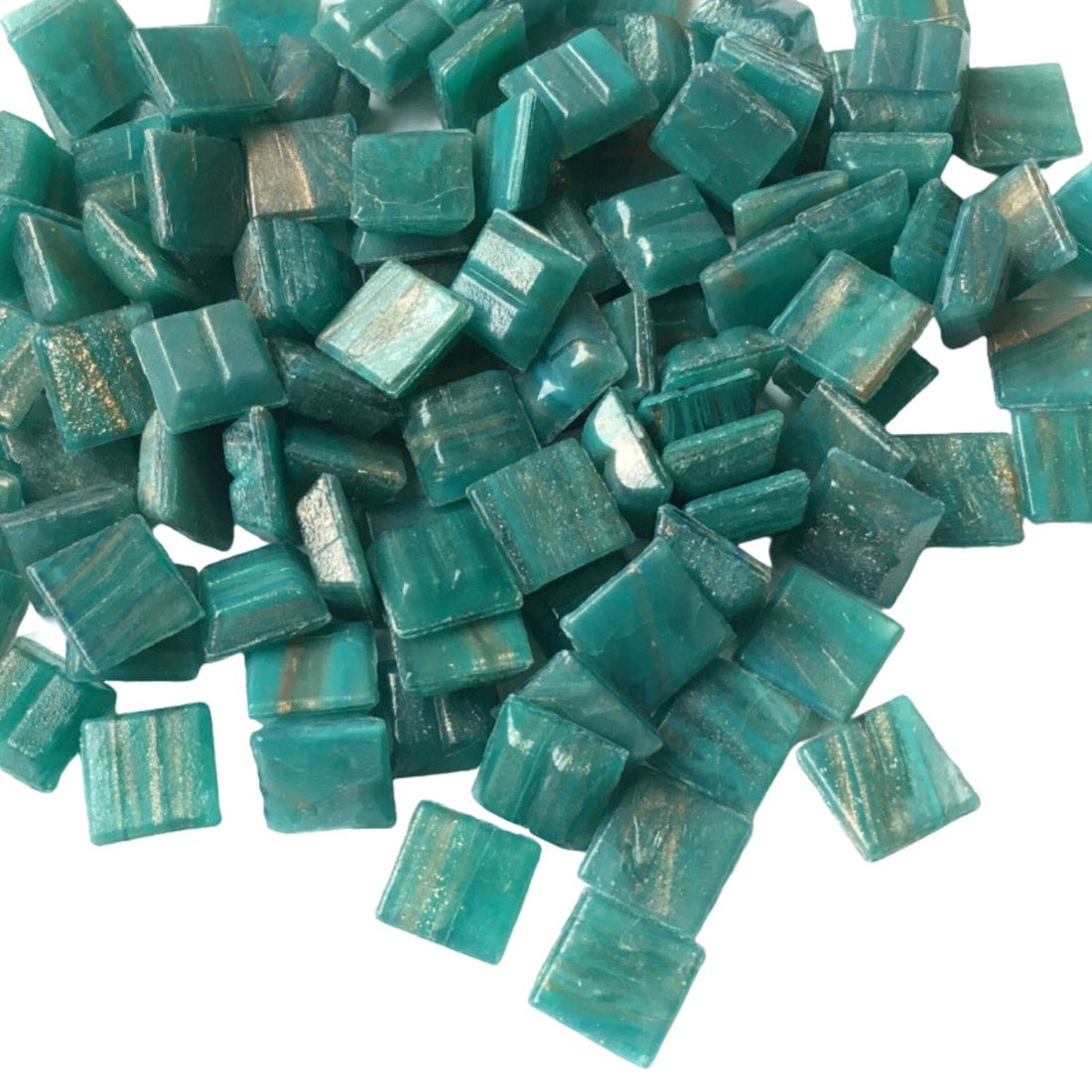 Kultasuoninen lasimosaiikki 10mm aventuriini - mosaicshop