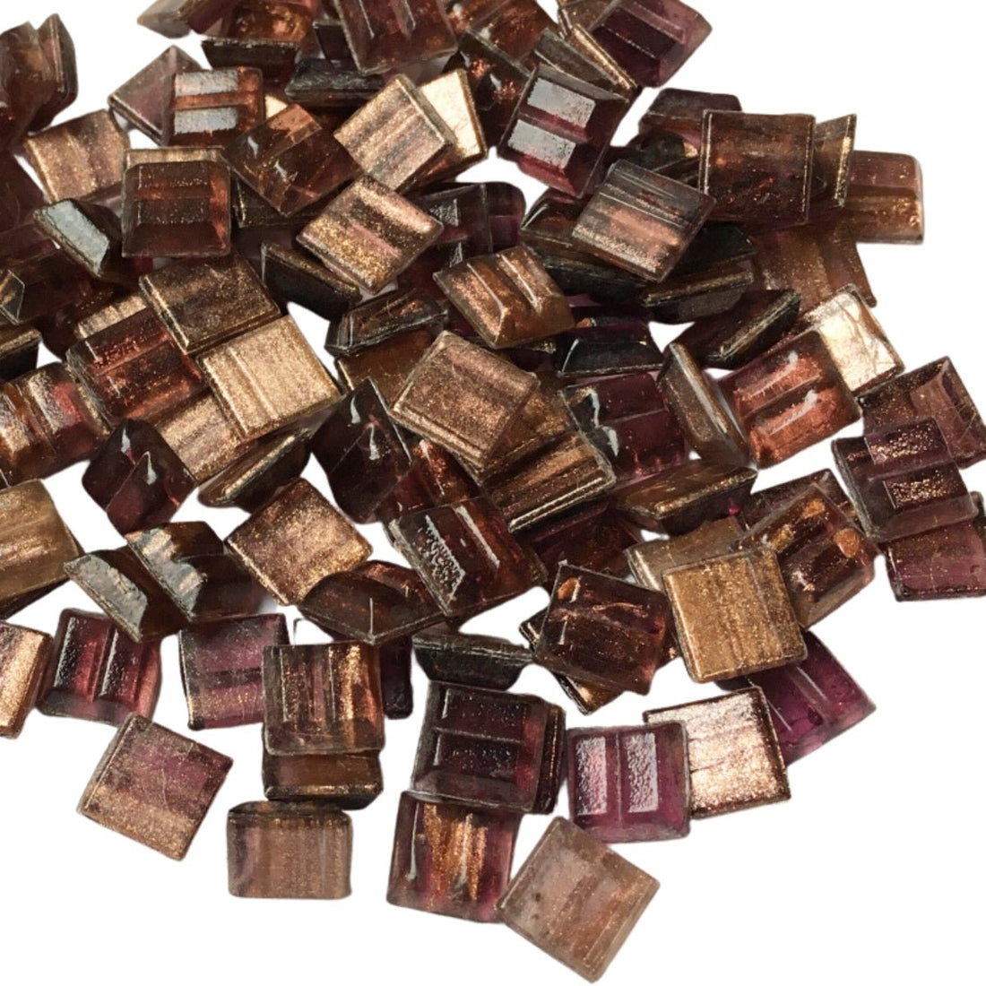 Kultasuoninen lasimosaiikki 10mm sametti - mosaicshop