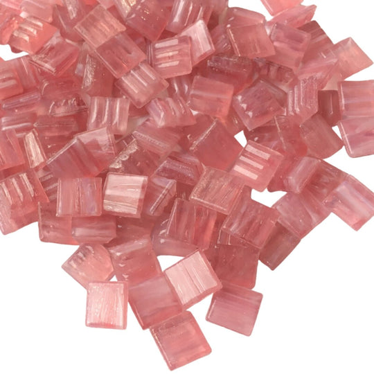 Glasmosaik med Guldårer 10mm Rosa