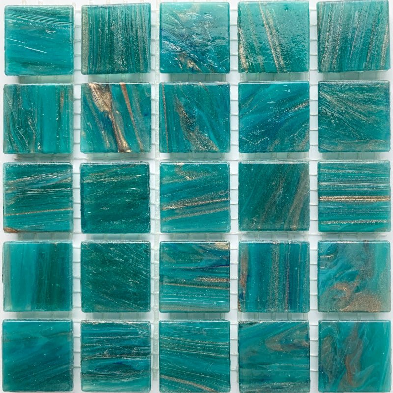 Kultasuoninen lasimosaiikki 20mm aventuriini - mosaicshop