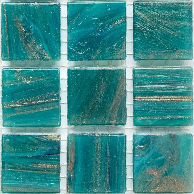 Kultasuoninen lasimosaiikki 20mm aventuriini - mosaicshop