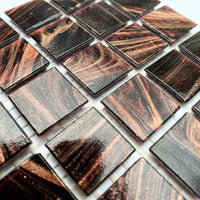 Kultasuoninen lasimosaiikki 20mm sametti - mosaicshop