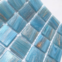 Verre Mosaique - glass mosaic -Glasmosaik-glasmozaïek-Glasmozaiek met Goud Dooradert 20mm Gouden Wolk - mosaicshop