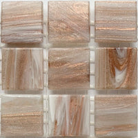 Kultasuoninen lasimosaiikki 20mm vaalea kulta - mosaicshop