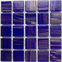 Kultasuoninen lasimosaiikki 20mm yönsininen - mosaicshop