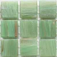 Kultasuoninen lasimosaiikki 20mm saniainen - mosaicshop