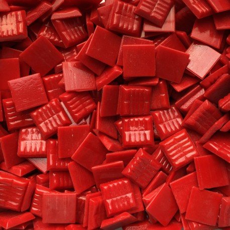 Murano-lasimosaiikki 20mm punainen - mosaicshop