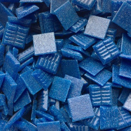 Murano-lasimosaiikki 20mm teräksensininen - mosaicshop
