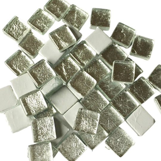 Glasmosaik Spejl 10mm Sølv