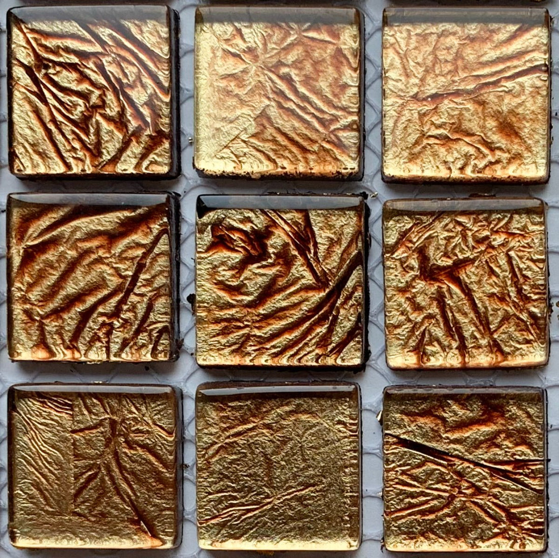 Lasimosaiikki – Peilimosaiikki 20mm pronssinen - mosaicshop