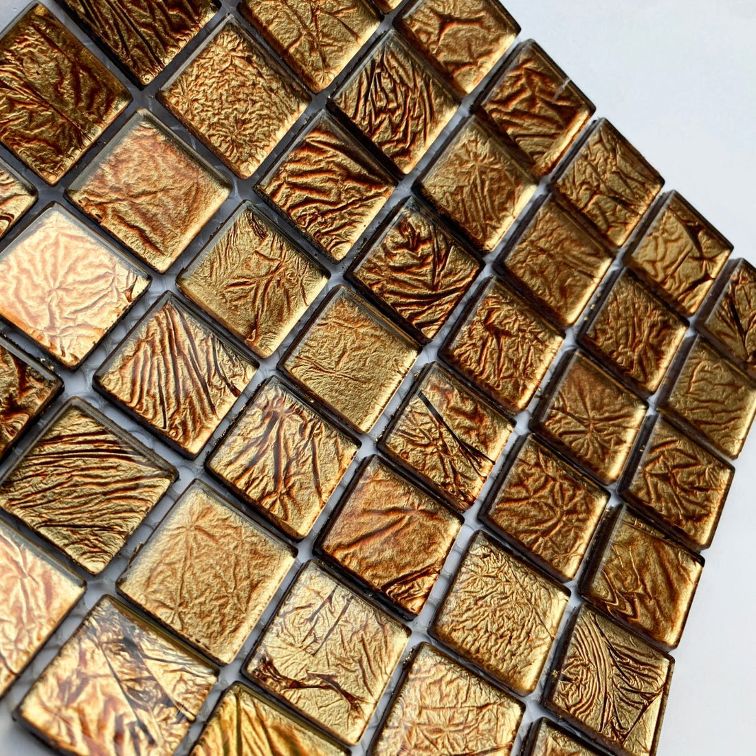 Lasimosaiikki – Peilimosaiikki 20mm pronssinen - mosaicshop