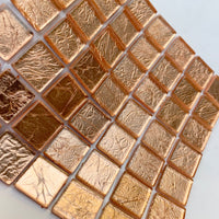 Lasimosaiikki – Peilimosaiikki 20mm samppanja - mosaicshop