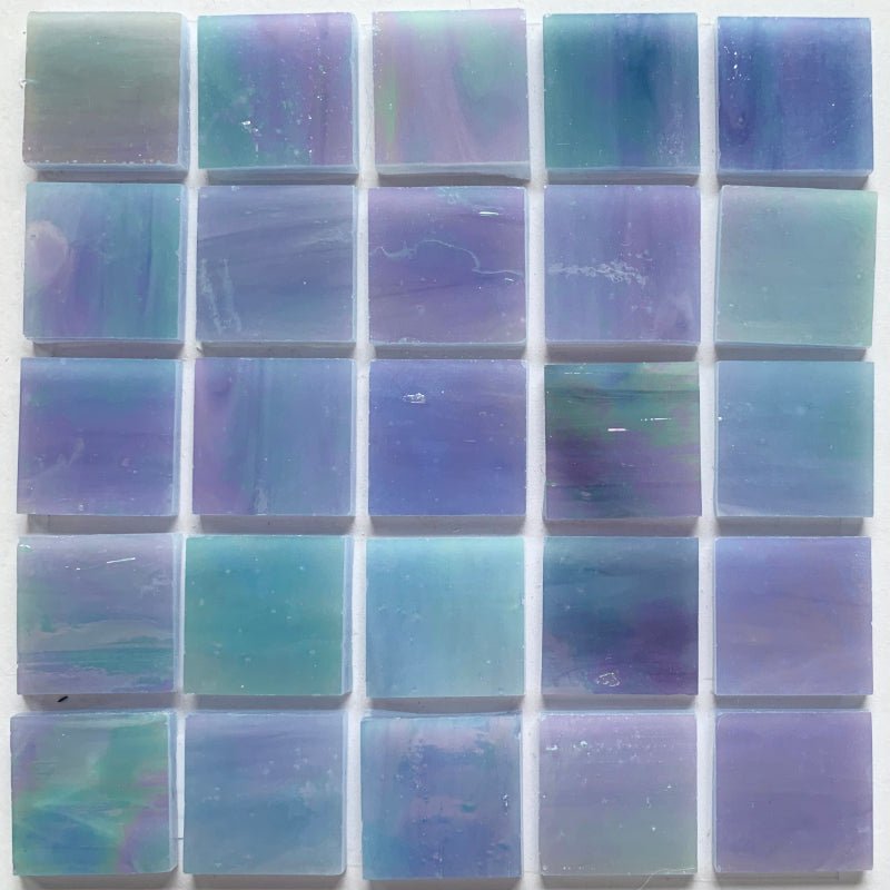 Tiffany Glacier -lasimosaiikki 20mm revontulet - mosaicshop