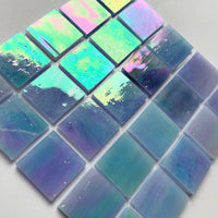 Tiffany Glacier -lasimosaiikki 20mm revontulet - mosaicshop