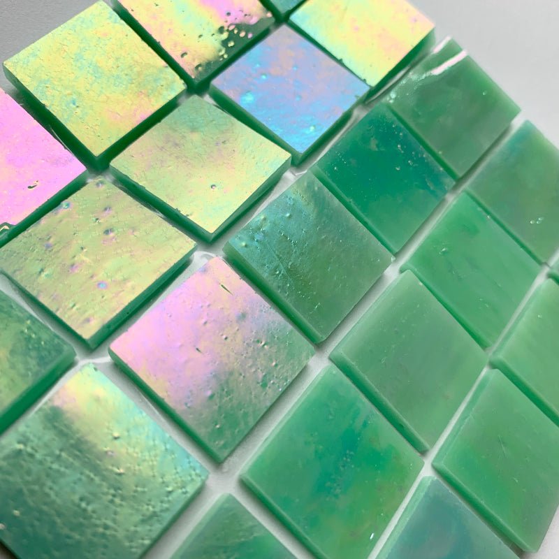 Tiffany Glacier -lasimosaiikki 20mm pistaasi - mosaicshop