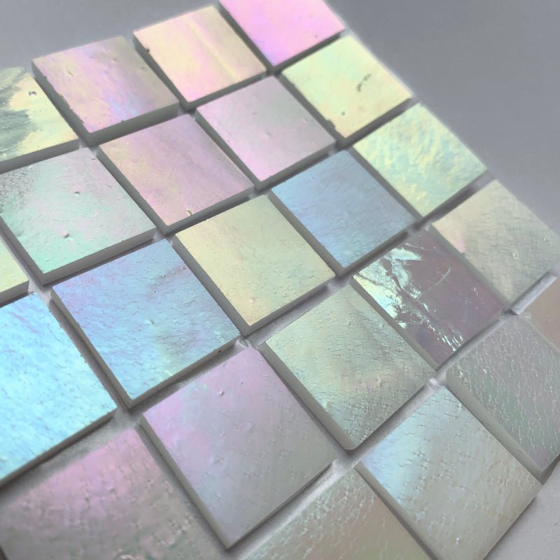 Tiffany Glacier -lasimosaiikki 20mm napavalo - mosaicshop
