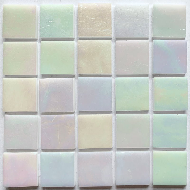Tiffany Glacier -lasimosaiikki 20mm napavalo - mosaicshop