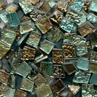 Lasimosaiikki – Peilipintainen lasilaatta huurresekoitus - mosaicshop