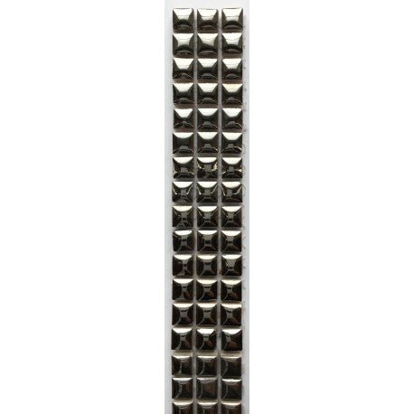 Verre Mosaique - glass mosaic -Glasmosaik-glasmozaïek-Keramiek 10mm Zilver - mosaicshop