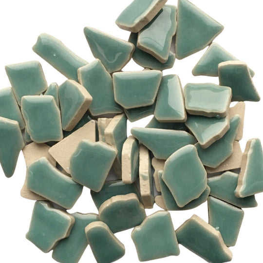 Keramik Mosaik Puzzle  Phetalogrün