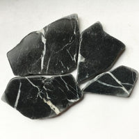 Verre Mosaique - glass mosaic -Glasmosaik-glasmozaïek-Marmer Polygoon Nero Mystic - mosaicshop