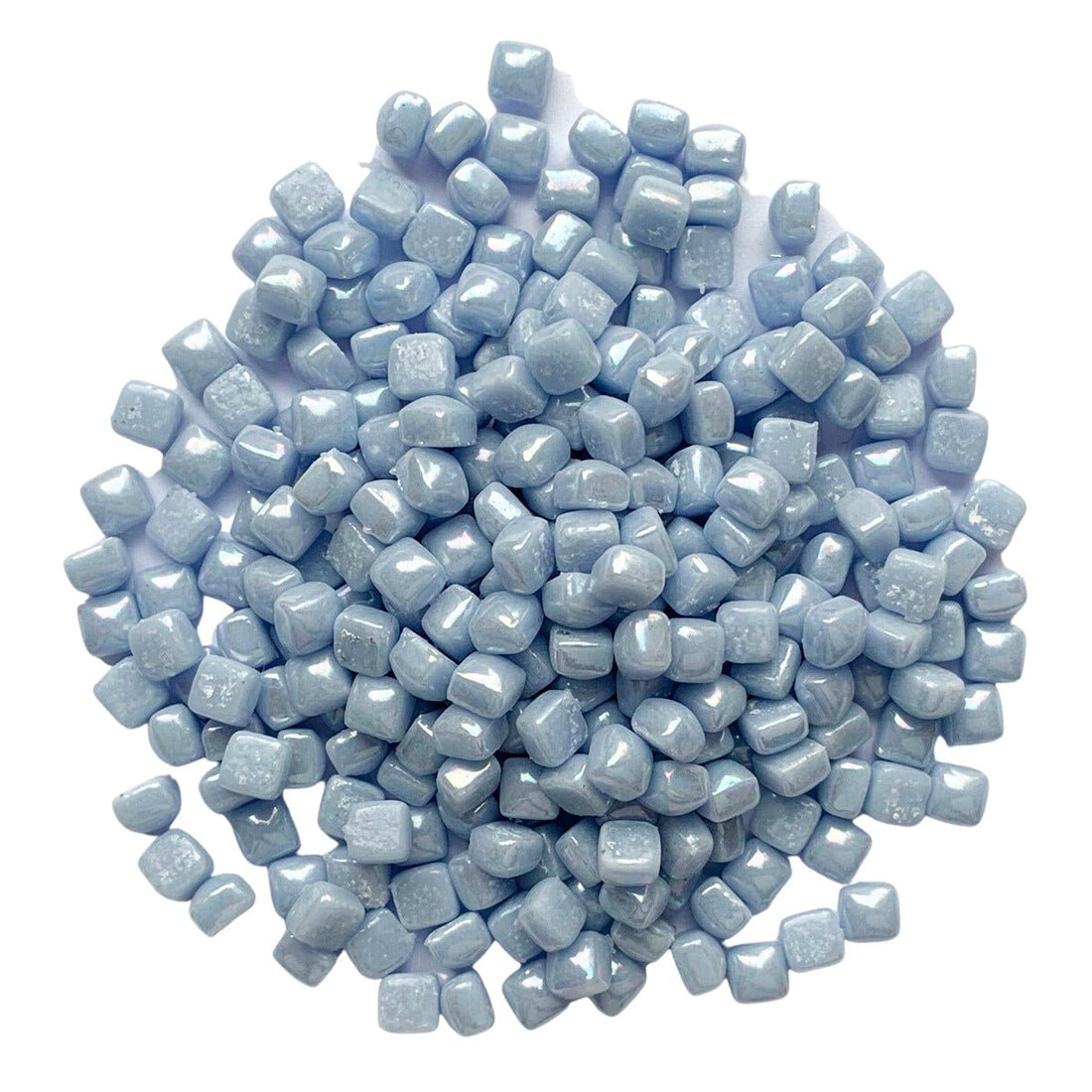 Mikrolasimosaiikki 4,8mm helmiäishohtoinen vaaleansininen - mosaicshop
