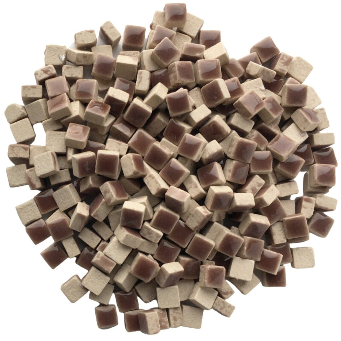 Verre Mosaique - glass mosaic -Glasmosaik-glasmozaïek-Micro Keramiek 5mm Siena Gebrand - mosaicshop