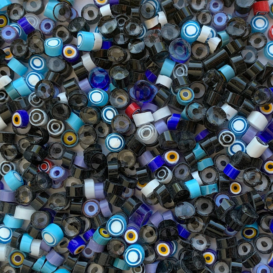 Lasimosaiikki – Millefiori eläinsilmäsekoitus - mosaicshop