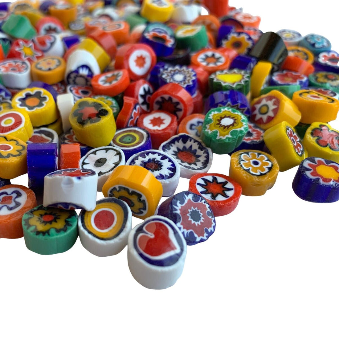 Lasimosaiikki – Millefiori värisekoitus 11/12 läpinäkymätön - mosaicshop