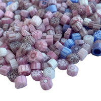 Lasimosaiikki – Millefiori purppura sekoitus - mosaicshop