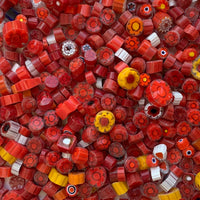 Lasimosaiikki – Millefiori punainen sekoitus - mosaicshop
