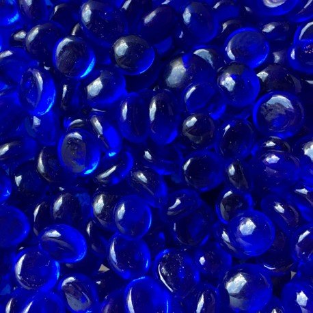 Lasimosaiikki – Minilasipisarat 9-13mm timantinsininen - mosaicshop