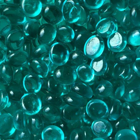 Lasimosaiikki – Minilasipisarat 9-13mm kristallinsyaani - mosaicshop