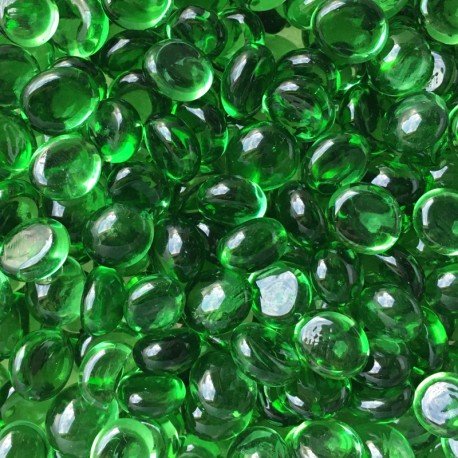 Lasimosaiikki – Minilasipisarat 9-13mm kristallinvihreä - mosaicshop