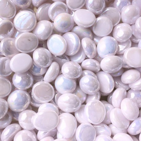 Lasimosaiikki – Minilasipisarat 9-13mm opaalin vaaleanpunainen - mosaicshop