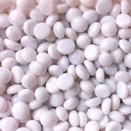 Lasimosaiikki – Minilasipisarat 9-13mm vaaleanpunainen - mosaicshop