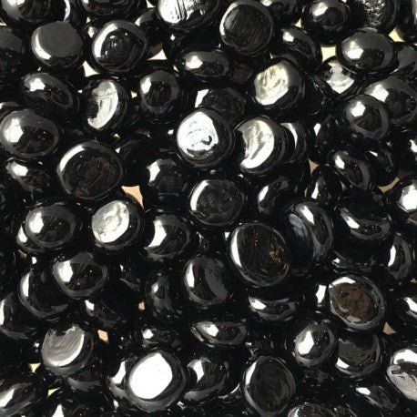 Lasimosaiikki – Minilasipisarat 9-13mm musta - mosaicshop