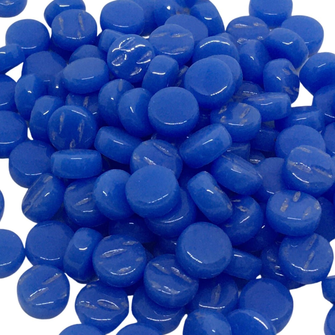 Lasimosaiikki – Minipyörylät 8mm sininen - mosaicshop